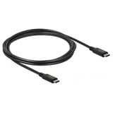 DeLOCK 86980 cable USB 2 m USB4 Gen 2x2 USB C Negro negro, 2 m, USB C, USB C, USB4 Gen 2x2, 20000 Mbit/s, Negro