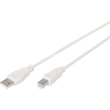 Digitus Cable de conexión USB 2.0 USB-A (enchufe) > USB-B (enchufe) beige