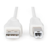 Digitus Cable de conexión USB 2.0 USB-A (enchufe) > USB-B (enchufe) beige