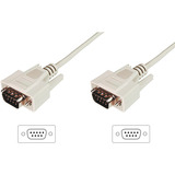 Digitus Cable de conexión para transferencia de datos serial, D-Sub9 (conector) > D-Sub9 (conector) beige