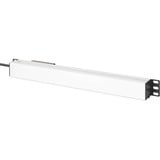 Digitus Regleta de enchufes 19" PDU con perfil de aluminio, 7 salidas negro/Aluminio