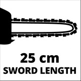 EINHELL GE-LC 18 Li Solo Sega a Catena Batteria e Senza Caricabatteria, Rosso/Nero, 0 W, 0 V, Motosierra rojo/Negro, Rosso/Nero, 0 W, 0 V