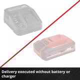 EINHELL Power X-Change Atornillador de carraca a batería TE-RW 18/60 Li-Solo, 18Volt, Destornillador rojo/Negro