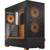 Fractal Design Pop Air Torre Negro, Naranja, Cajas de torre negro/Naranja, Torre, PC, Negro, Naranja, ATX, micro ATX, Mini-ITX, Acero, Vidrio templado, Multi