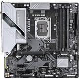 GIGABYTE B760M GAMING PLUS WIFI DDR4 Placa base - Compatible con procesadores Intel Core de 14ª generación, VRM de 4+1+1 fases, hasta 5333 MHz DDR4 (OC), 2xPCIe 4.0 M.2, Wi-Fi 6, LAN 1 GbE, USB 3.2 Gen 1 negro/Plateado