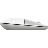HP Ratón inalámbrico Z3700 color Ceramic White plateado/blanco, Ambidextro, Óptico, RF inalámbrico, 1200 DPI, Plata, Blanco