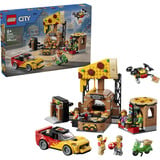 LEGO Experiencia de entrega de pizza en la ciudad con vehículos, Juegos de construcción 