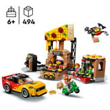 LEGO Experiencia de entrega de pizza en la ciudad con vehículos, Juegos de construcción 