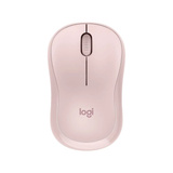 Logitech M240 Silent, Ratón rosa, Ambidextro, RF Wireless + Bluetooth, 4000 DPI, Rosa