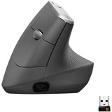 Logitech MX Vertical ratón mano derecha RF inalámbrica + Bluetooth Óptico 4000 DPI negro/Plateado, mano derecha, Óptico, RF inalámbrica + Bluetooth, 4000 DPI, Grafito