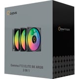 Ocypus Gamma F12 Elite ARGB, Ventilador negro