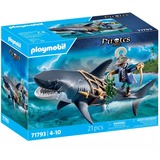 PLAYMOBIL Piratas peligro por tiburón gigante, Juegos de construcción 