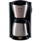 Philips HD7548 Cafetera de filtro 1,32 L negro/Acero fino, Cafetera de filtro, 1,32 L, De café molido, 1100 W, Negro, Metálico