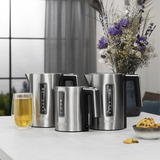 Princess 236047 Hervidor de agua de ebullición rápida Deluxe acero fino/Negro, 1,7 L, 3000 W, Negro, Acero inoxidable, Acero inoxidable, Ajustes de termostato, Indicador de nivel de agua