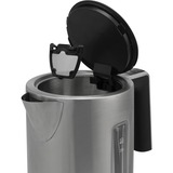 Princess 236047 Hervidor de agua de ebullición rápida Deluxe acero fino/Negro, 1,7 L, 3000 W, Negro, Acero inoxidable, Acero inoxidable, Ajustes de termostato, Indicador de nivel de agua
