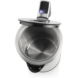 Princess 236047 Hervidor de agua de ebullición rápida Deluxe acero fino/Negro, 1,7 L, 3000 W, Negro, Acero inoxidable, Acero inoxidable, Ajustes de termostato, Indicador de nivel de agua