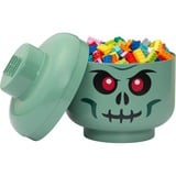 Room Copenhagen LEGO Cabeza de almacenamiento Esqueleto, Caja de depósito negro/Rojo