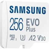 Samsung MB-MC256S 256 GB MicroSDXC UHS-I, Tarjeta de memoria blanco, 256 GB, MicroSDXC, UHS-I, 160 MB/s, Class 3 (U3), V30