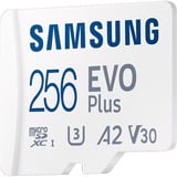 Samsung MB-MC256S 256 GB MicroSDXC UHS-I, Tarjeta de memoria blanco, 256 GB, MicroSDXC, UHS-I, 160 MB/s, Class 3 (U3), V30