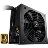 Sharkoon WPM Gold ZERO unidad de fuente de alimentación 650 W 24-pin ATX ATX Negro, Fuente de alimentación de PC negro, 650 W, 100 - 240 V, 47 - 63 Hz, 10 A, Activo, 110 W