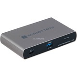 Sonnet Echo 5 Thunderbolt 4 Negro, Estación de acoplamiento plateado/Negro, Thunderbolt 4, Thunderbolt 4, USB 3.2 Gen 2 (3.1 Gen 2) Type-A, USB Tipo C, 60 Hz, Negro, CC, 20 V