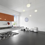 TFA 60.3514, Reloj de pared blanco/Plateado