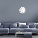 TFA 60.3514, Reloj de pared blanco/Plateado