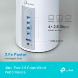 TP-Link Deco BE65 Tribanda (2.4 GHz / 5 GHz / 6 GHz) Wi-Fi 7 (802.11be) Blanco 4 Interno, Enrutador de malla blanco, Blanco, Interno, Sistema de malla, Tribanda (2.4 GHz / 5 GHz / 6 GHz), Wi-Fi 7 (802.11be), 11000 Mbit/s