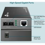 TP-Link MC200CM V3 convertidor de medio Interno 1000 Mbit/s 850 nm Negro gris, 1000 Mbit/s, IEEE 802.3ab, IEEE 802.3x, IEEE 802.3z, Gigabit Ethernet, 1000 Mbit/s, SC, Alámbrico