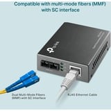TP-Link MC200CM V3 convertidor de medio Interno 1000 Mbit/s 850 nm Negro gris, 1000 Mbit/s, IEEE 802.3ab, IEEE 802.3x, IEEE 802.3z, Gigabit Ethernet, 1000 Mbit/s, SC, Alámbrico