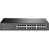 TP-Link TL-SG1024DE Gestionado L2 Gigabit Ethernet (10/100/1000) 1U Negro, Interruptor/Conmutador negro, Gestionado, L2, Gigabit Ethernet (10/100/1000), Montaje en rack, 1U