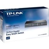 TP-Link TL-SG1024DE Gestionado L2 Gigabit Ethernet (10/100/1000) 1U Negro, Interruptor/Conmutador negro, Gestionado, L2, Gigabit Ethernet (10/100/1000), Montaje en rack, 1U