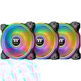 Thermaltake Riing Quad 12 RGB Carcasa del ordenador Ventilador 12 cm Negro negro, Ventilador, 12 cm, 500 RPM, 1500 RPM, 25,2 dB, 40,9 cfm