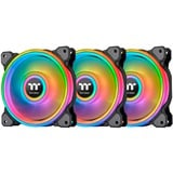 Thermaltake Riing Quad 12 RGB Carcasa del ordenador Ventilador 12 cm Negro negro, Ventilador, 12 cm, 500 RPM, 1500 RPM, 25,2 dB, 40,9 cfm