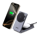 UGREEN W528 Cargador Magsafe 2 en 1 gris