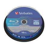 Verbatim 43746 disco blu-ray lectura/escritura (BD) BD-R 50 GB 10 pieza(s), Discos Blu-ray vírgenes 50 GB, BD-R, Eje, 10 pieza(s), Minorista