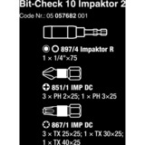 Wera Bit-Check 10 Impaktor 2, Conjuntos de bits 
