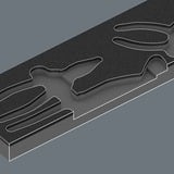 Wera Inserto de espuma KNIPEX juego de alicates 1, 3 piezas, Set de pinzas negro/Gris