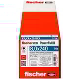 fischer Tornillo para madera PowerFull II 8,0x240 ZK TX VG 