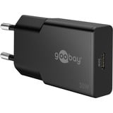 goobay Cargador rápido USB-C PD GaN Slim (30 W) negro