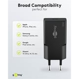 goobay Cargador rápido USB-C PD GaN Slim (30 W) negro