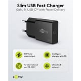 goobay Cargador rápido USB-C PD GaN Slim (30 W) negro