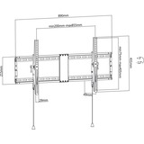 goobay Pro TILT (XL), Soporte de pared negro