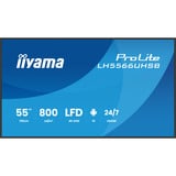 iiyama LH5566UHSB-B1AG, Pantalla de gran formato negro (mate)