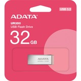 ADATA UR350-32G-RSR/BG, Lápiz USB níquel/Marrón