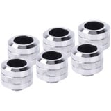 Alphacool 17476 accesorio o pieza de sistema de refrigeración para ordenador Kit de racores, tubos y accesorios, Conexión cromado, Kit de racores, tubos y accesorios, Latón, Cromo, 1/4", 23 mm, 2,6 cm