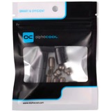 Alphacool Montaje Core Push 17mm M3/M4/UNC 6-32 Juego 4x, Fijación/Instalación negro/Plateado