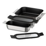 Bosch HEZ9FF030 pieza y accesorio de hornos Juego de repostería Acero inoxidable, Juego de sartenes acero fino/Negro, Juego de repostería, Bosch, Horno, Acero inoxidable, 3 pieza(s)