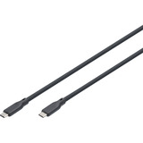 Digitus Cable de conexión de silicona USB4 Gen 2x2 USB-C > USB-C negro