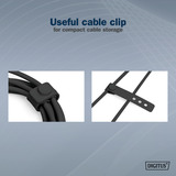 Digitus Cable de conexión de silicona USB4 Gen 2x2 USB-C > USB-C negro